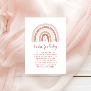 Carte D'accompagnement C'est une fille Boho Rainbow Books pour bébé