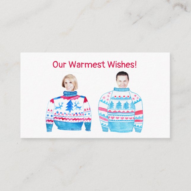 Carte D'accompagnement Chaleurest Wishes customizable photo card (Devant)