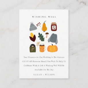Carte D'accompagnement Chaleureux Confort Automne Essentiel Mariage Wishi