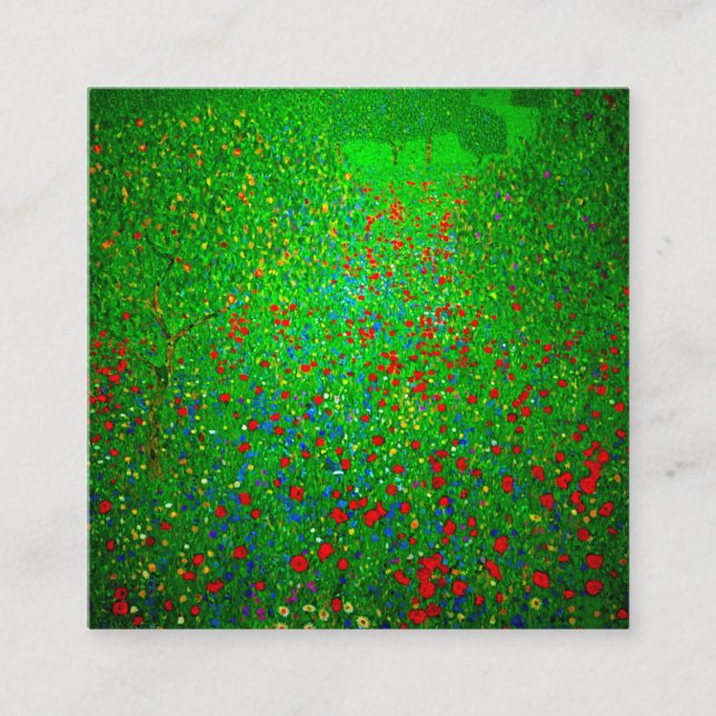 Carte D'accompagnement Champ de pavot Gustav Klimt (Devant)