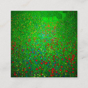 Carte D'accompagnement Champ de pavot Gustav Klimt