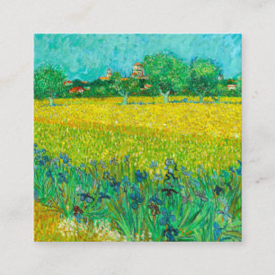 Carte D'accompagnement Champ Van Gogh avec Irises près d'Arles