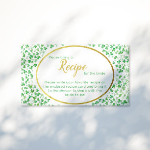 Carte D'accompagnement Chance en amour Green St. Patrick's Day Fête des m