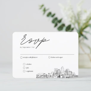 Carte D'accompagnement Charlotte Mariage traditionnel RSVP Options de rep