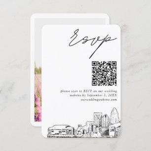 Carte D'accompagnement Charlotte Wedding RSVP QR Code Petit