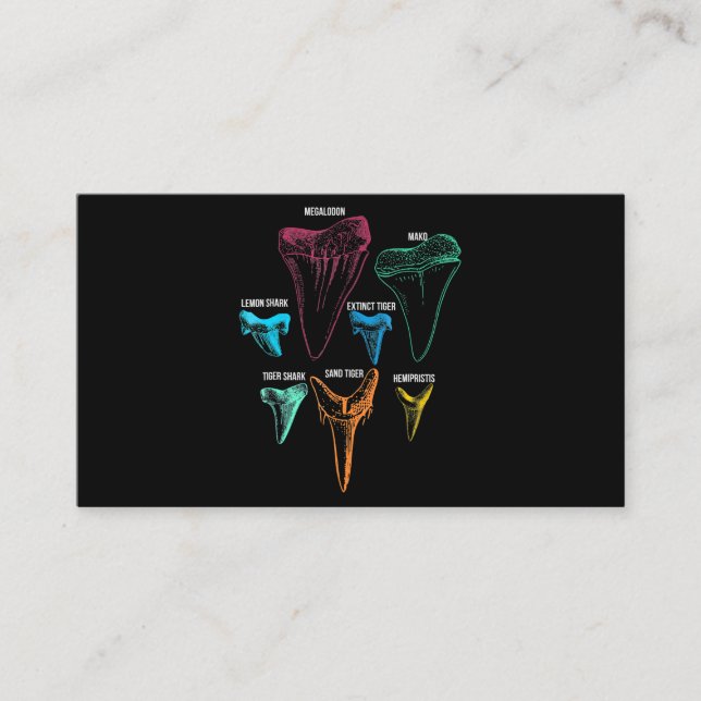 Carte D'accompagnement Chasse aux dents de requin - Cadeaux de requin fou (Devant)