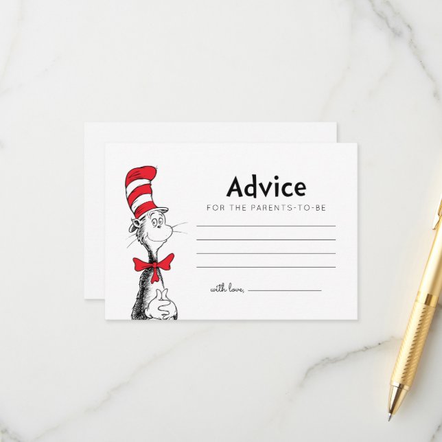 Carte D'accompagnement Chat dans le Casquette | Nouveau conseil parental (Devant/Arrière en situation)
