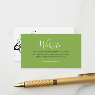 Carte D'accompagnement Chats en amour Vert Feuille Black Birds Website
