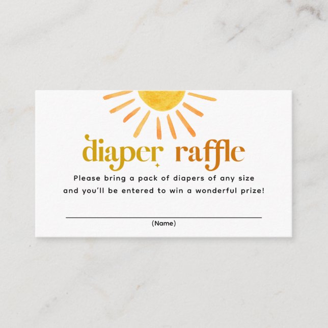 Carte D'accompagnement Chauffage de Baby shower solaire (Devant)