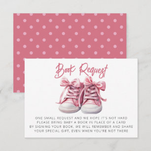 Carte D'accompagnement Chaussures pour bébés   Demande de Baby shower pou