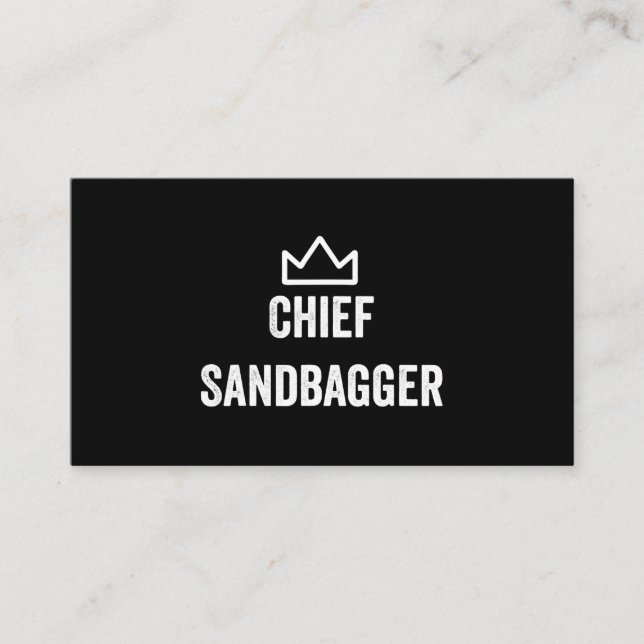 Carte D'accompagnement Chef Sandbagger Golf mème Bjj Chess Sandbag (Devant)