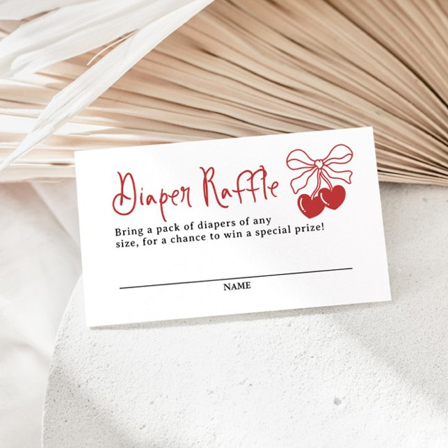 Carte D'accompagnement Cherry On Top Coquette Déchets Raffle (Créateur téléchargé)