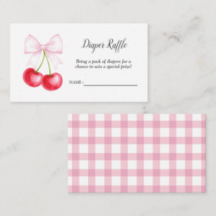 Carte D'accompagnement Cherry Sur Le Baby shower Haut Billet Relais De Br