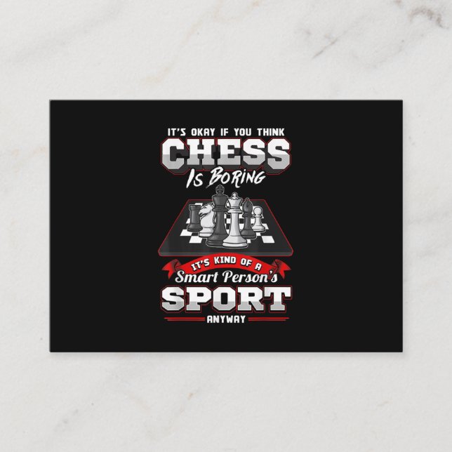 Carte D'accompagnement Chess Funny (Devant)