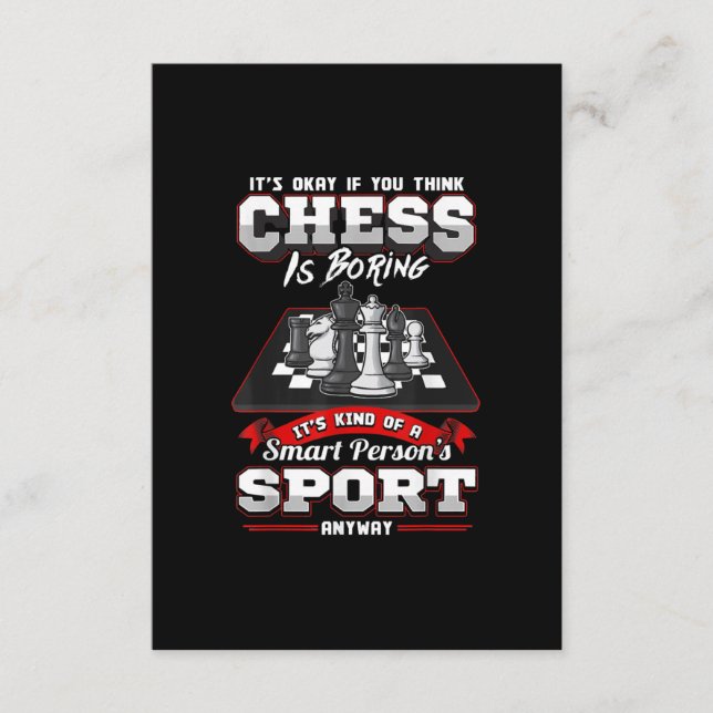 Carte D'accompagnement Chess Funny (Devant)