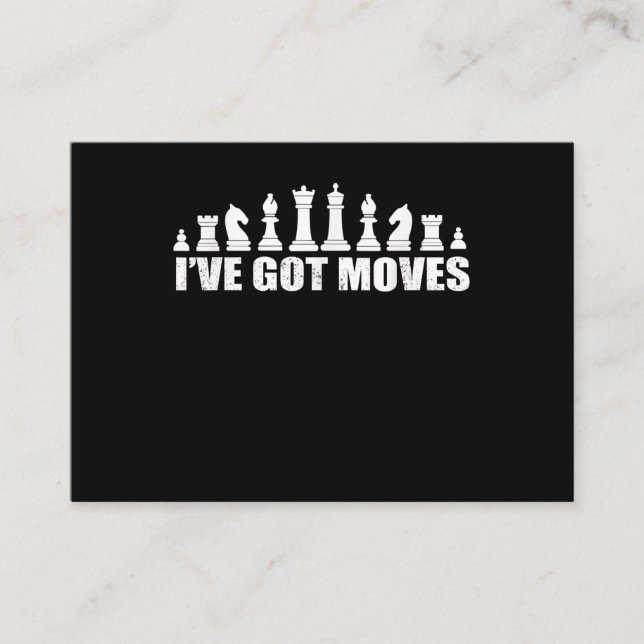 Carte D'accompagnement Chess Set Pieces Ive Got Move Lovers (Devant)