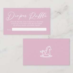 Carte D'accompagnement Chic Baby shower rose Repas de couche