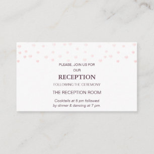 Carte D'accompagnement Chic Pearl Confetti sur Cassis et Mariage blanc