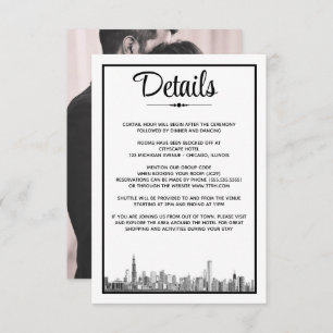 Carte D'accompagnement Chicago Skyline