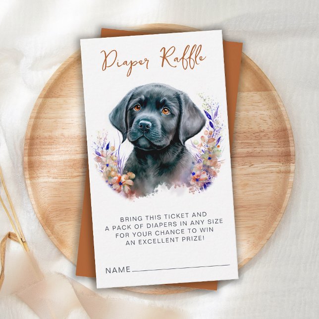 Carte D'accompagnement Chignon Boho Chien Orange Baby shower Déchets Raff (Créateur téléchargé)