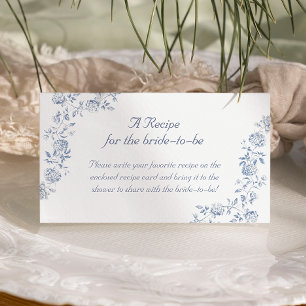 Carte D'accompagnement Chinoiserie Floral Recette pour que la mariée soit