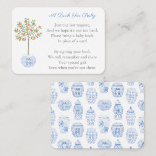 Carte D'accompagnement Chinoiserie Orange Tree Apporte Un Baby shower De