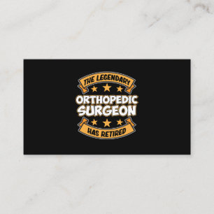 Carte D'accompagnement Chirurgie de retraite pour chirurgien orthopédique