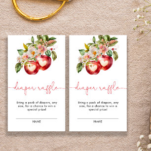 Carte D'accompagnement Chute Baby shower de la pomme Raffle