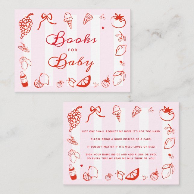 Carte D'accompagnement Ciao Baby Italian Baby shower Books for Baby (Devant / Derrière)