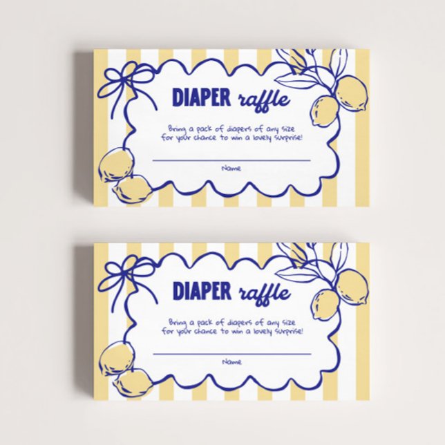 Carte D'accompagnement CIAO BABY Lemon Déchets Méditerranéens Raffle (Créateur téléchargé)