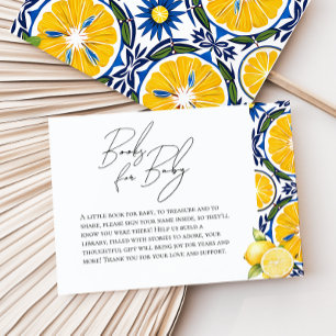 Carte D'accompagnement Ciao Baby shower Citron thème Douche demande de ré