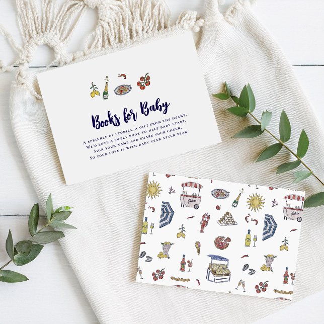 Carte D'accompagnement Ciao Bambino | Baby shower d'été italien (Créateur téléchargé)
