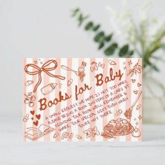 Carte D'accompagnement Ciao Bambino Rouge - Livres pour Bébé