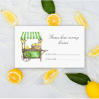 Citron - devine combien de baisers jeu de mariage