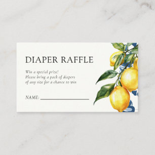 Carte D'accompagnement Citron Positano Baby shower italien