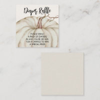 Citrouille blanc Déchets de Bébé Raffle
