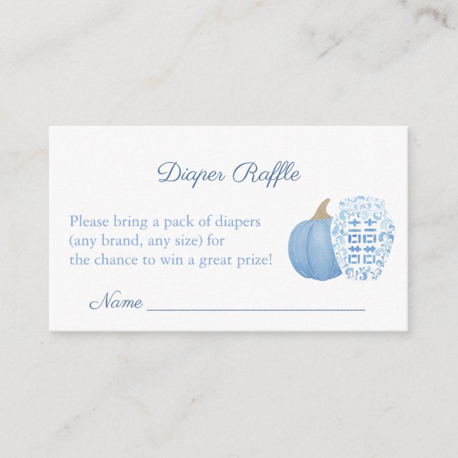 Carte D'accompagnement Citrouille Ginger Jar Automne Baby shower Déchets  (Devant)