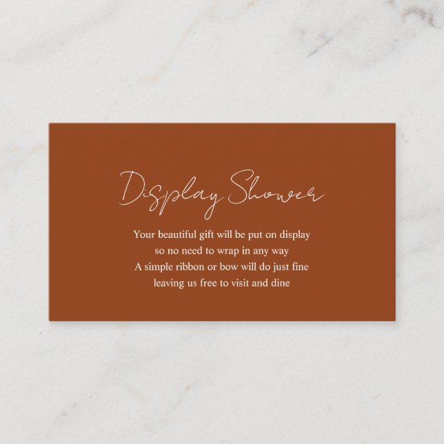 Carte D'accompagnement Citrouille moderne simple Orange Baby Display Douc (Devant)