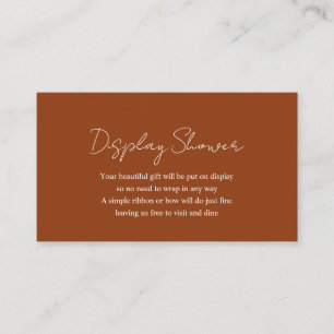 Carte D'accompagnement Citrouille moderne simple Orange Baby Display Douc