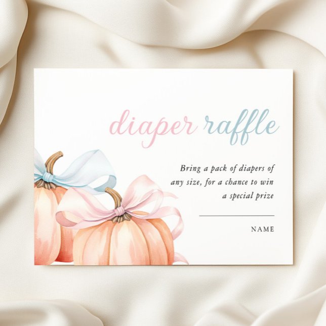 Carte D'accompagnement Citrouille Sexe Révéler Déchets Raffle (Créateur téléchargé)