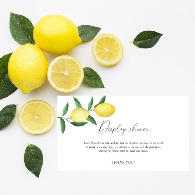 Carte D'accompagnement Citrus citron - douche d'affichage (Créateur téléchargé)