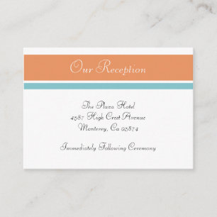 Carte D'accompagnement Citrus Tropical Spa Mariage Réception Insertion Ca