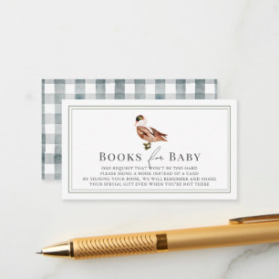 Carte D'accompagnement Classic Canard/Mallard White Baby Book Demande