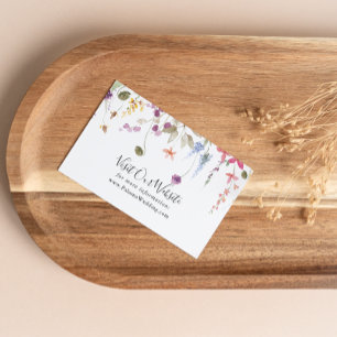 Carte D'accompagnement Classic Colorful Wild Floral Site Mariage
