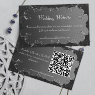 Carte D'accompagnement Classic Mariage Dark Silver Mariage site Web