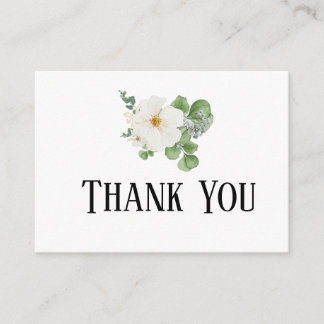 Carte D'accompagnement Classy modern minimalist Floral Enclosure Card