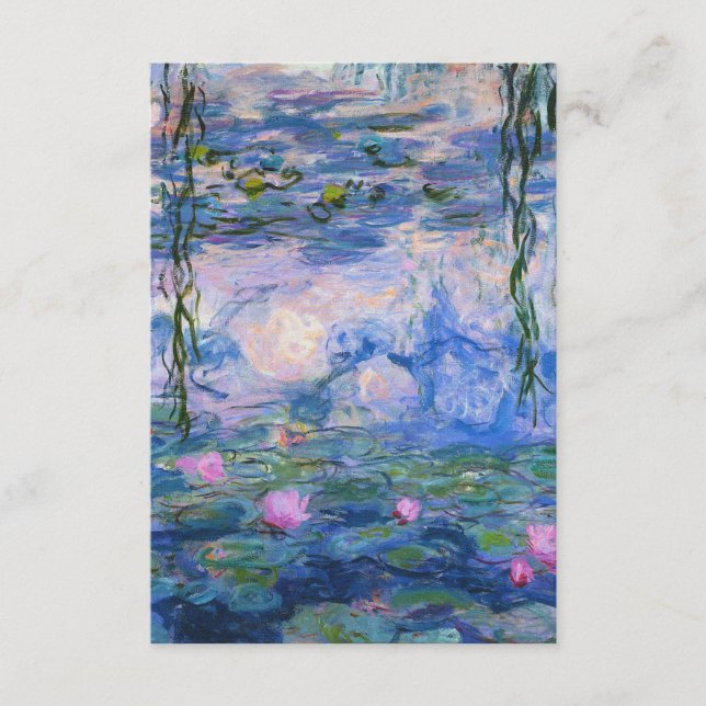 Carte D'accompagnement Claude Monet - Lys d'eau 1919 (Devant)