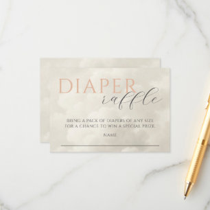 Carte D'accompagnement Cloud Neuf Baby shower Déchets Raffle