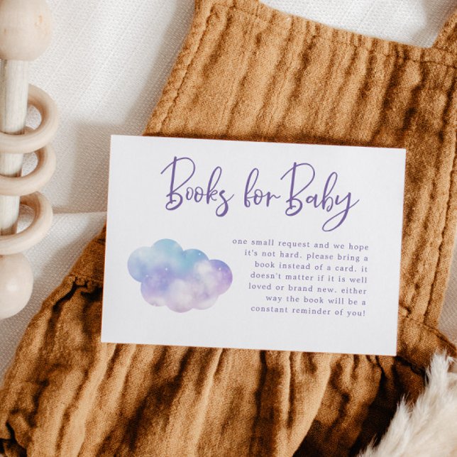 Carte D'accompagnement Cloud Neuf Baby shower fille demande de réservatio (Créateur téléchargé)