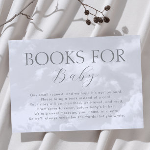Carte D'accompagnement Cloud Neuf livres pour Baby Sky Baby shower